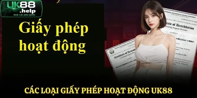 Giấy Phép Hoạt Động UK88 - Sân Chơi Uy Tín, Chất Lượng 4 Các loại giấy phép hoạt động có mặt tại UK88